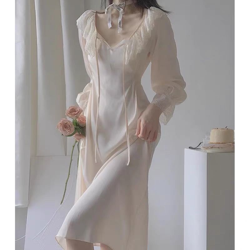 Elegant Fairy Retro Palace Style Nightgown